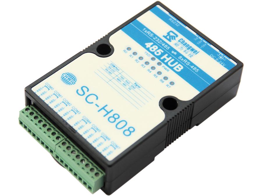 SC-H808隔離型8口RS485集線器 總線分割器 485共享器